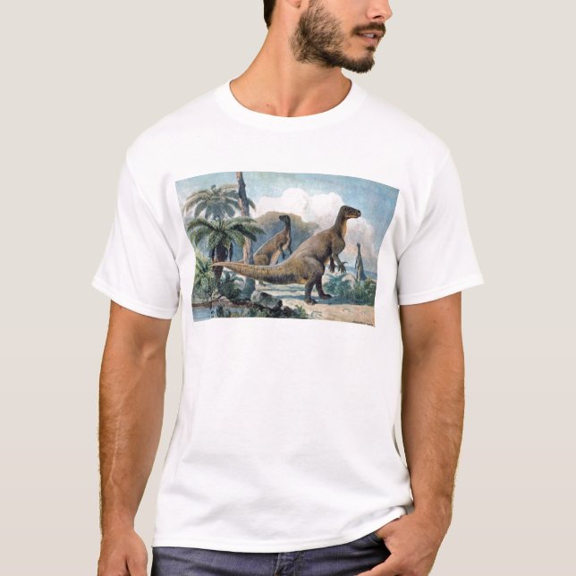 Iguanodon Antique Print T-Shirt (Front)