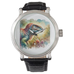 Iguanodon in a Colorful Sanctuary 020924AREF106 -  Watch