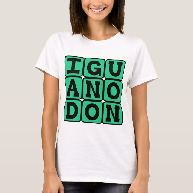 Iguanodon, Ornithopod Dinosaur T-Shirt (Front)