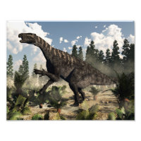 Iguanodon roaring - 3D render