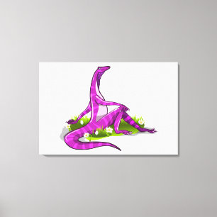 Iguanodon Showing Off Her Natural Beauty. Canvas Print