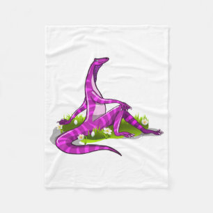 Iguanodon Showing Off Her Natural Beauty. Fleece Blanket