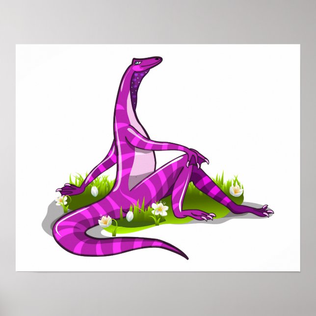 Iguanodon Showing Off Her Natural Beauty. Poster (Front)