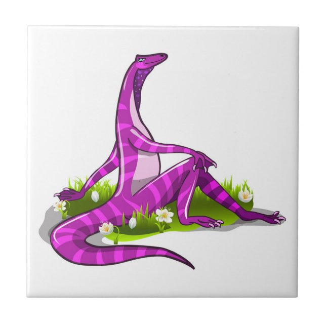 Iguanodon Showing Off Her Natural Beauty. Tile (Front)