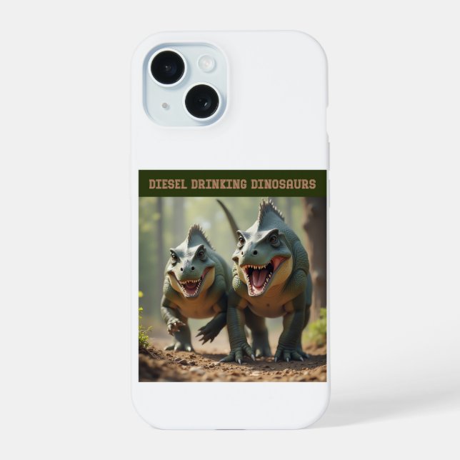 Iguanodons joking iPhone 15 case (Back)