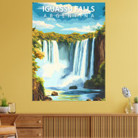 Iguassu Falls, Argentina – Vintage Travel Poster A