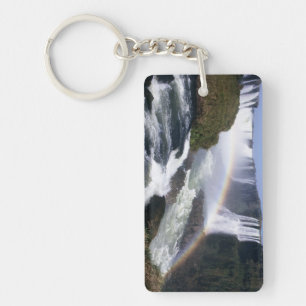 Iguassu Falls, Parana State, Brazil. Aerial view Key Ring