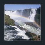 Iguassu Falls, Parana State, Brazil. Aerial view Magnet<br><div class="desc">COPYRIGHT Sue Cunningham / DanitaDelimont.com | SA04 SCU0480.jpg | Iguassu Falls,  Parana State,  Brazil. Aerial view of the waterfalls with a rainbow over them.</div>