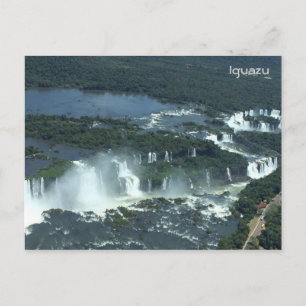 Iguazu falls - Aerial view Postcard