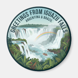 Iguazu Falls Argentina & Brazil Magnet