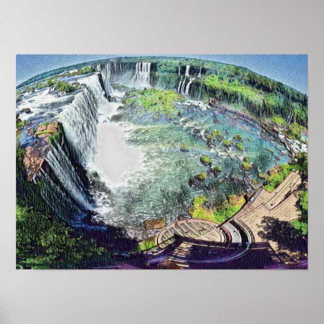 Iguazu Falls Argentina Poster (Front)