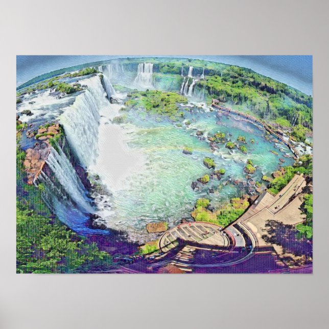 Iguazu Falls Argentina Poster (Front)