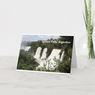 Iguazu Falls, Argentina, South America (caption) Card