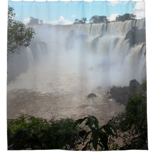 Iguazu Falls N. Argentina Photo Designed Classy Shower Curtain (Front)