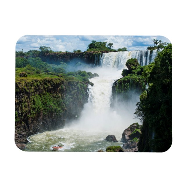Iguazu Falls Surround By Jungle Magnet (Horizontal)