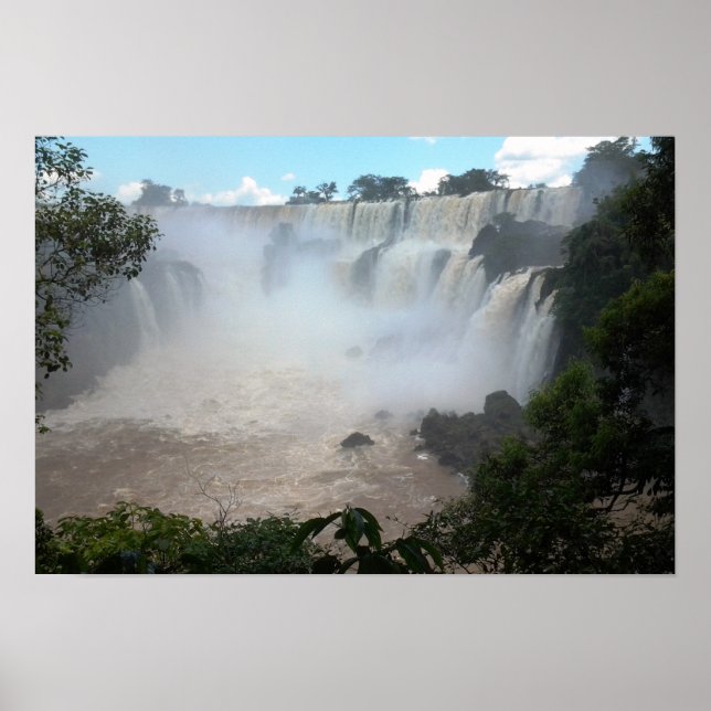 Iguazu Waterfall Argentina/Brazil Divide Photo Poster (Front)