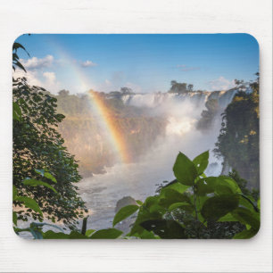 Iguazú Waterfalls With Rainbow, Argentina Mouse Mat