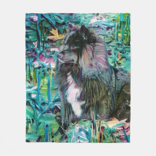 IHANA Finnish Lapphund Lappy fleece blanket
