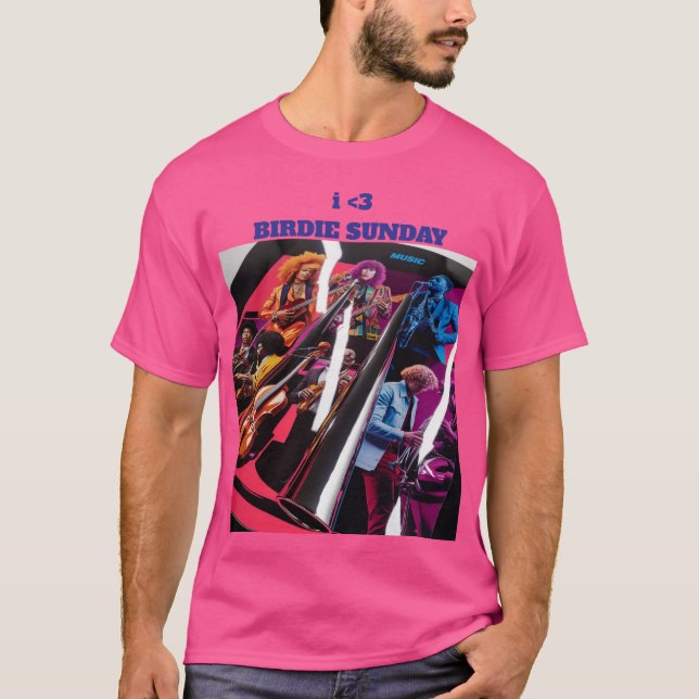 iheart Birdie Sunday T-Shirt (Front)