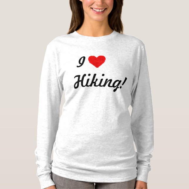 IHEART Hiking T-Shirt (Front)