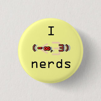 iheartnerds 3 cm round badge