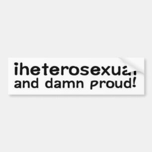 iheterosexual bumper sticker
