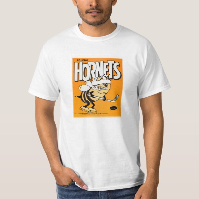 IHL Toledo Ohio HORNETS Hockey Team T-Shirt (Front)