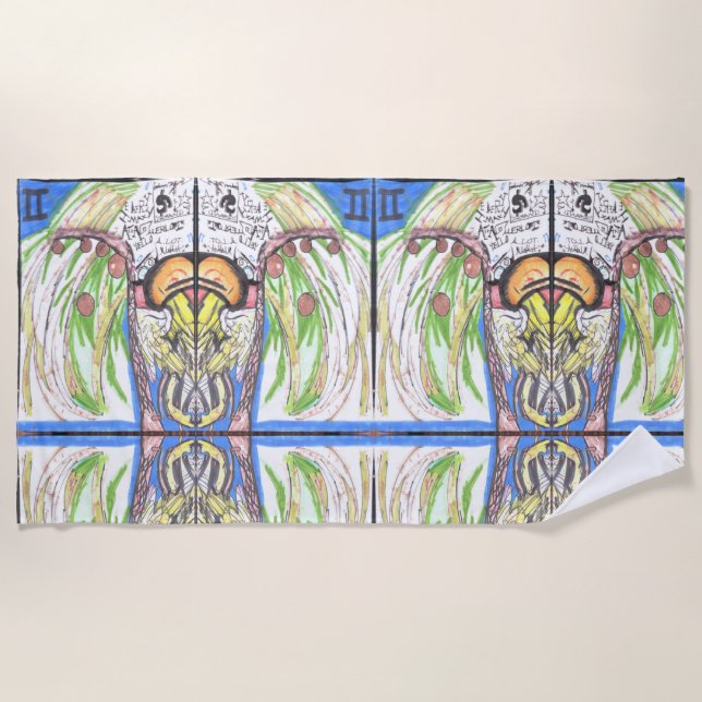 II COCONUTS by Adam Moyer Beach Towel (Front)