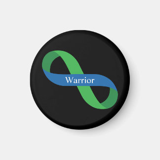 IIH Warrior | Green and Blue Infinity Ribbon Magnet