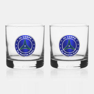 III Armoured CORPS  Whiskey Glass