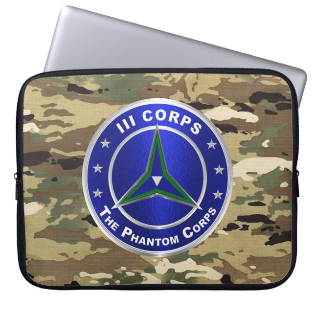 III Corps  Laptop Sleeve (Front)