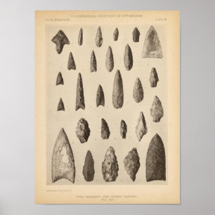 III Stone implements, So California Poster