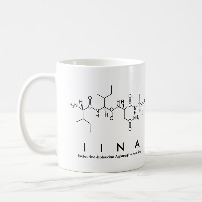 Iina peptide name mug (Left)