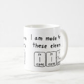 Iina periodic table name mug (Front Right)