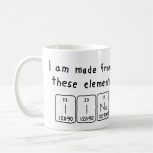 Iina periodic table name mug