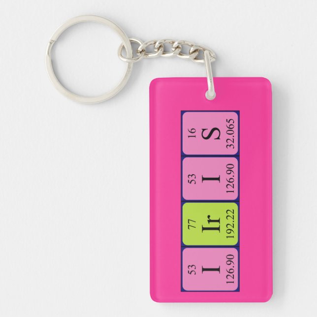 Iiris periodic table name keyring (Front)