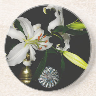 Iirsh Design -Brass and Flower Collection Coaster