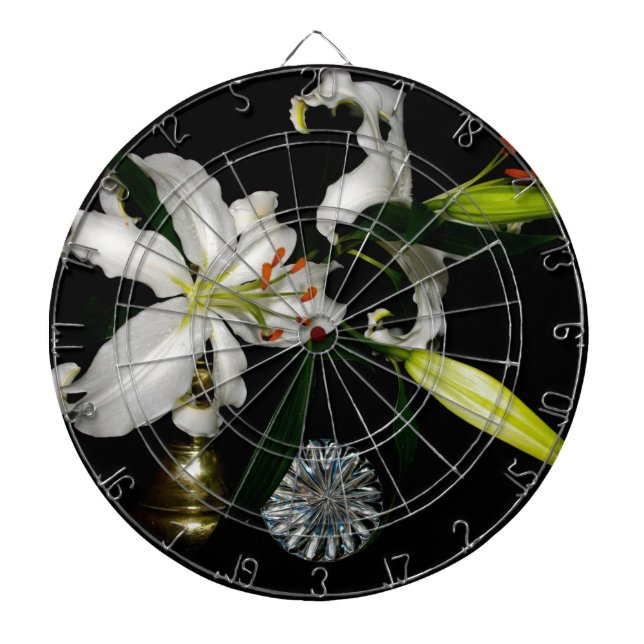 Iirsh Design -Brass and Flower Collection Dartboard (Front)