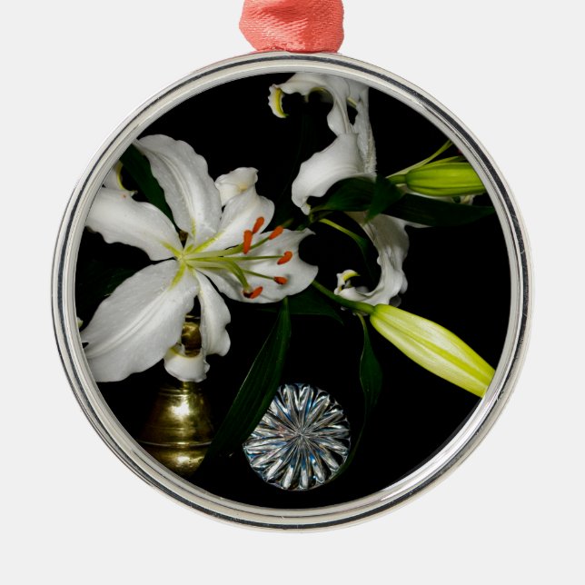 Iirsh Design -Brass and Flower Collection Metal Tree Decoration (Front)