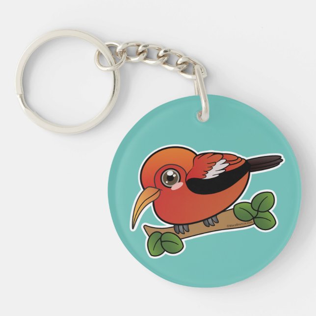 Iiwi Hawaii Forest Bird  Key Ring (Front)
