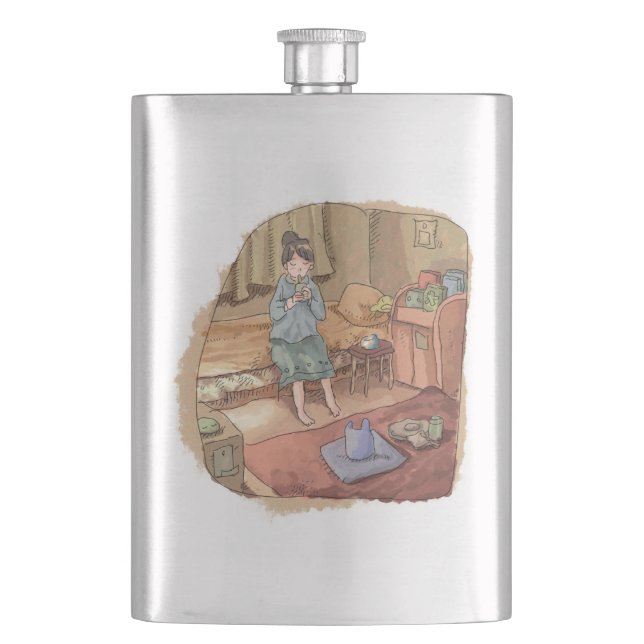 Iji Sakuni Hip Flask (Front)