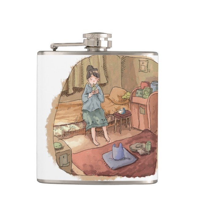 Iji Sakuni Hip Flask (Front)