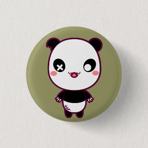 Ijimekko the Bully Panda 3 Cm Round Badge