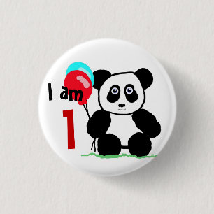 Ik ben 1 verjaardag 3 cm round badge