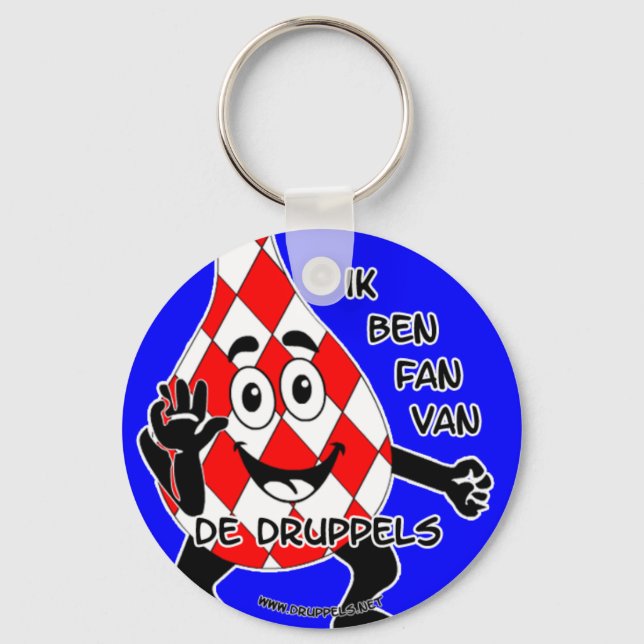 "Ik ben FAN van De Druppels"-sleutelhanger Key Ring (Front)