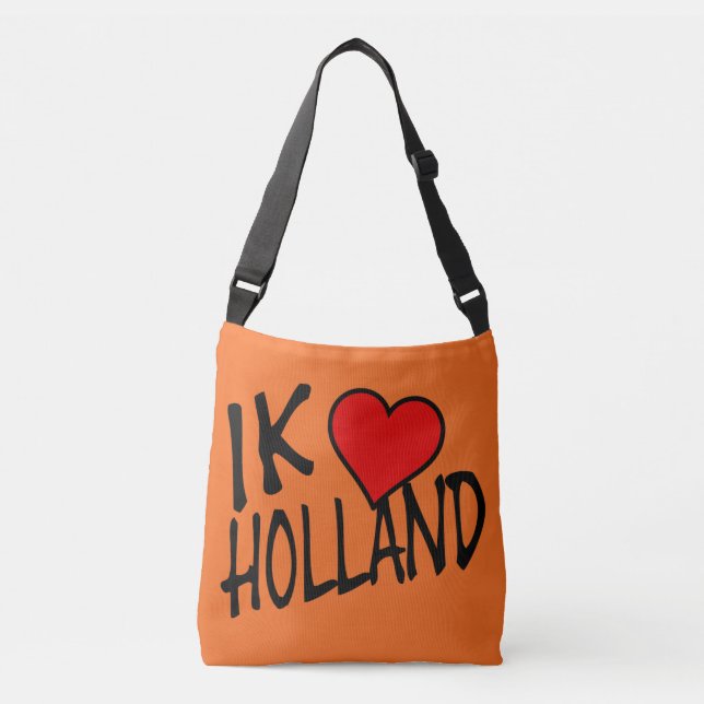 Ik Heart Holland bk on or cbbcnt Crossbody Bag (Front)