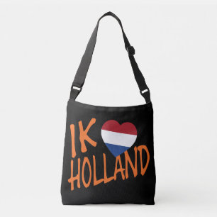 Ik Heartflag Holland or on bk cbbcnt Crossbody Bag