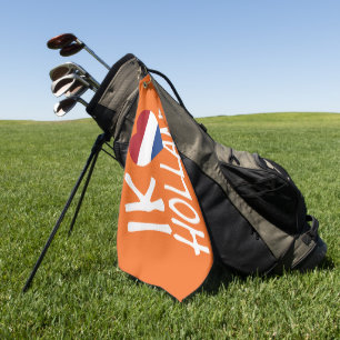 Ik Heartflag Holland wt on or gtcnt Golf Towel
