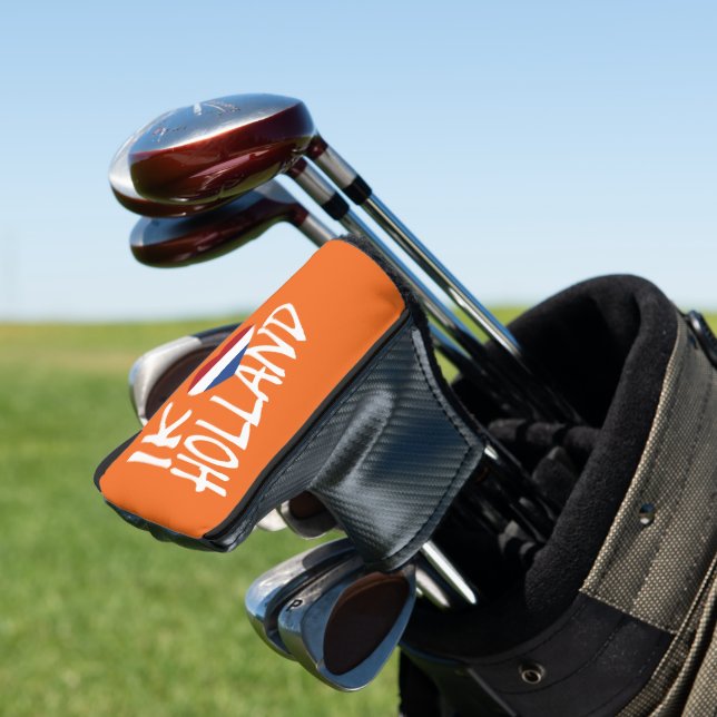 Ik Heartflag Holland wt on or pccnt Golf Head Cover (In Situ)