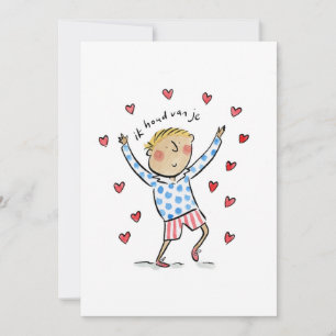 Ik hou van je invitation